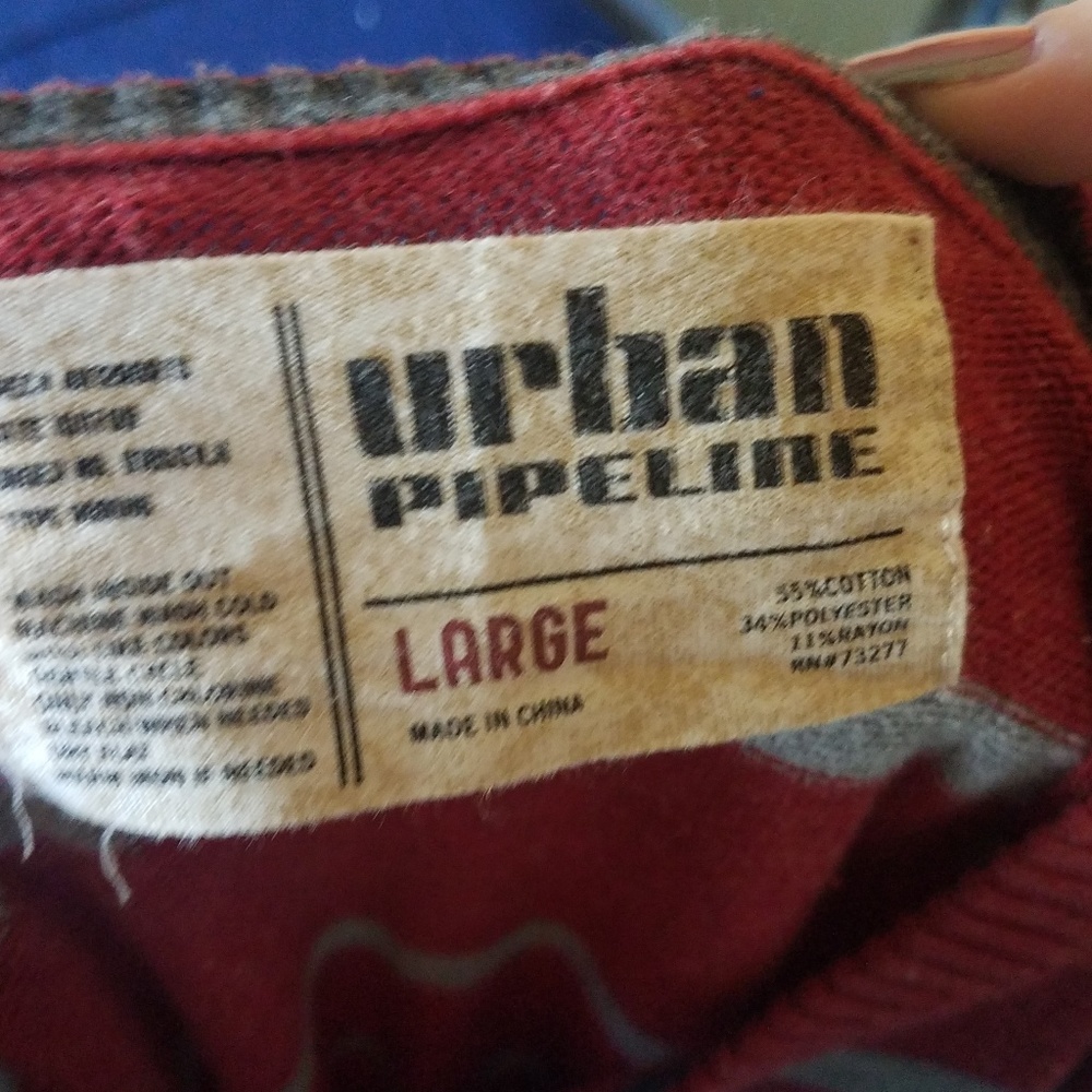 Striped Red Sweater - Urban Pipeline - Picture 2 of 2